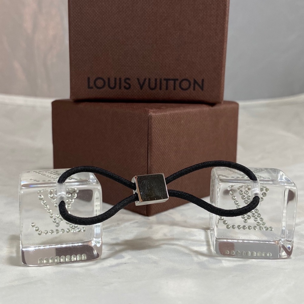 LOUIS VUITTON Cubed Crystal Monogram Hair Tie - Picture 5 of 6